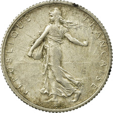 Coin, France, Semeuse, Franc, 1918, Paris, EF(40-45), Silver, KM:844.1