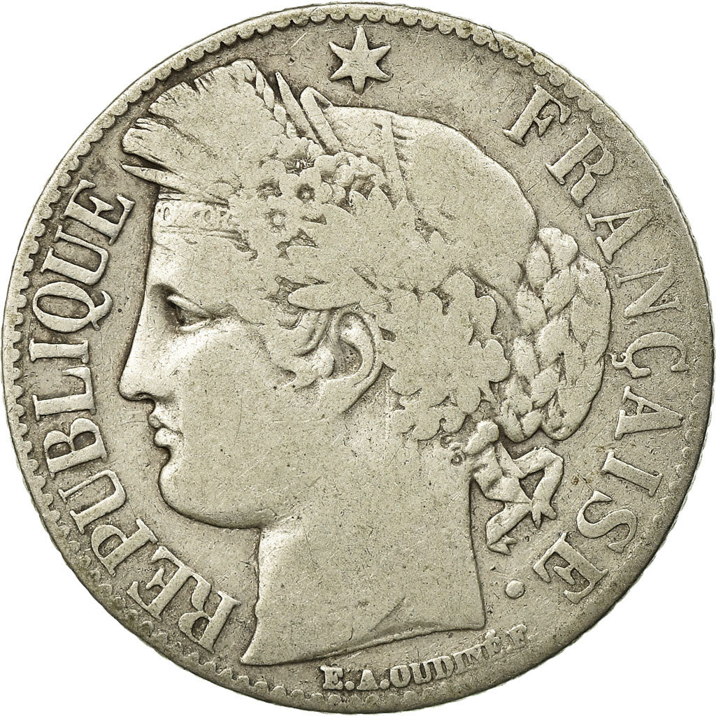 Monnaie, France, Cérès, Franc, 1888, Paris, TB, Argent, Gadoury:465a, KM:822.1