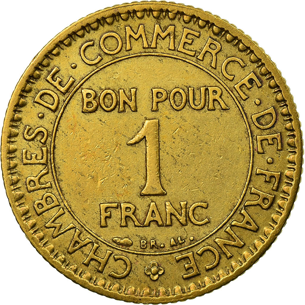 Coin, France, Chambre de commerce, 2 Francs, 1927, Paris, EF(40-45)