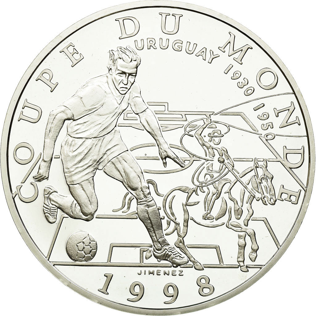 Moneta, Francja, 10 Francs, 1996, Paris, MS(65-70), Srebro, KM:1166