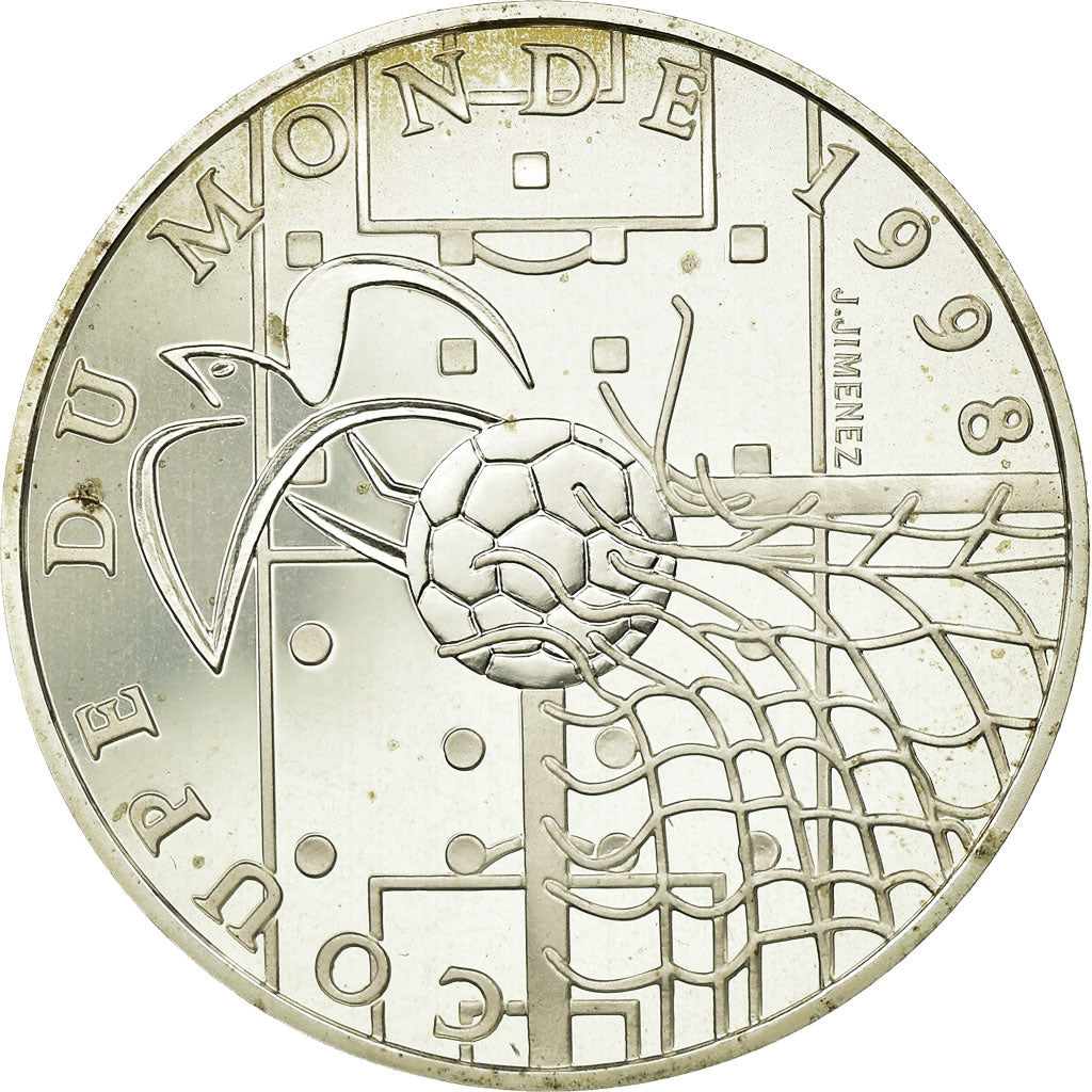 Moneta, Francja, 10 Francs, 1996, Paris, MS(65-70), Srebro, KM:1144