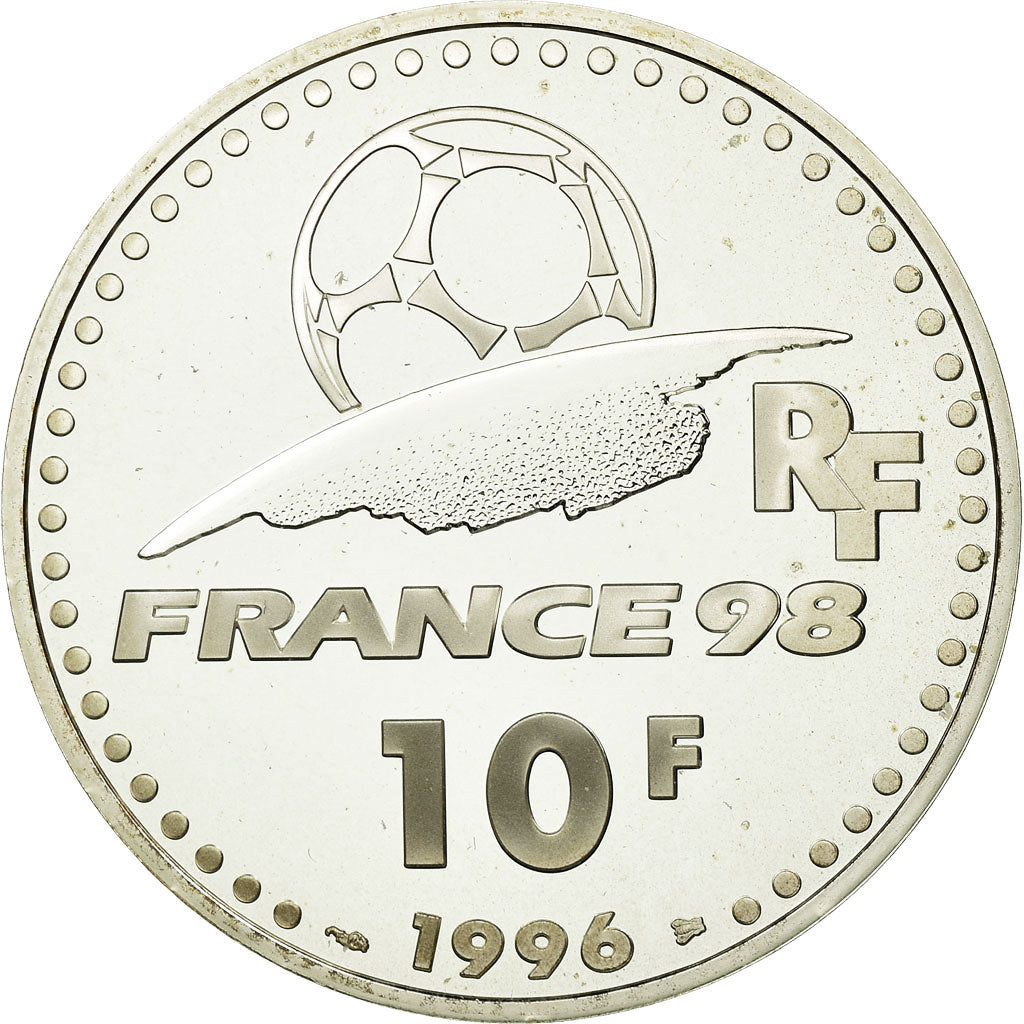 Moneta, Francja, 10 Francs, 1996, Paris, MS(65-70), Srebro, KM:1144