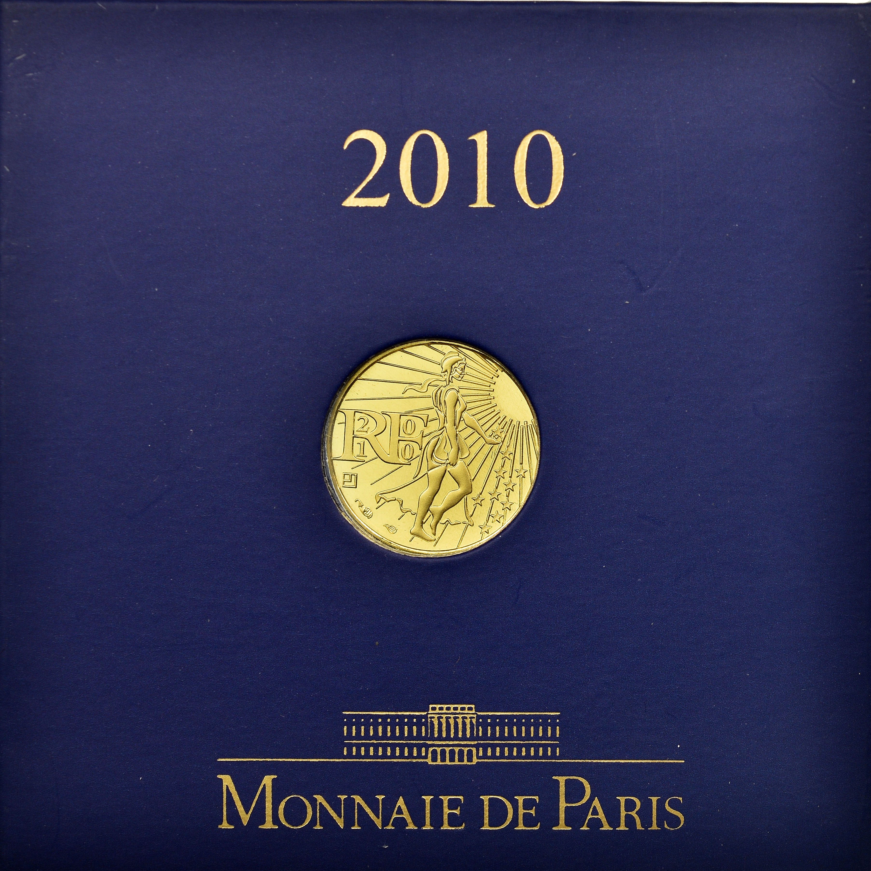 France, 100 Euro, 2010, MS(65-70), Gold, Gadoury:EU401, KM:1536