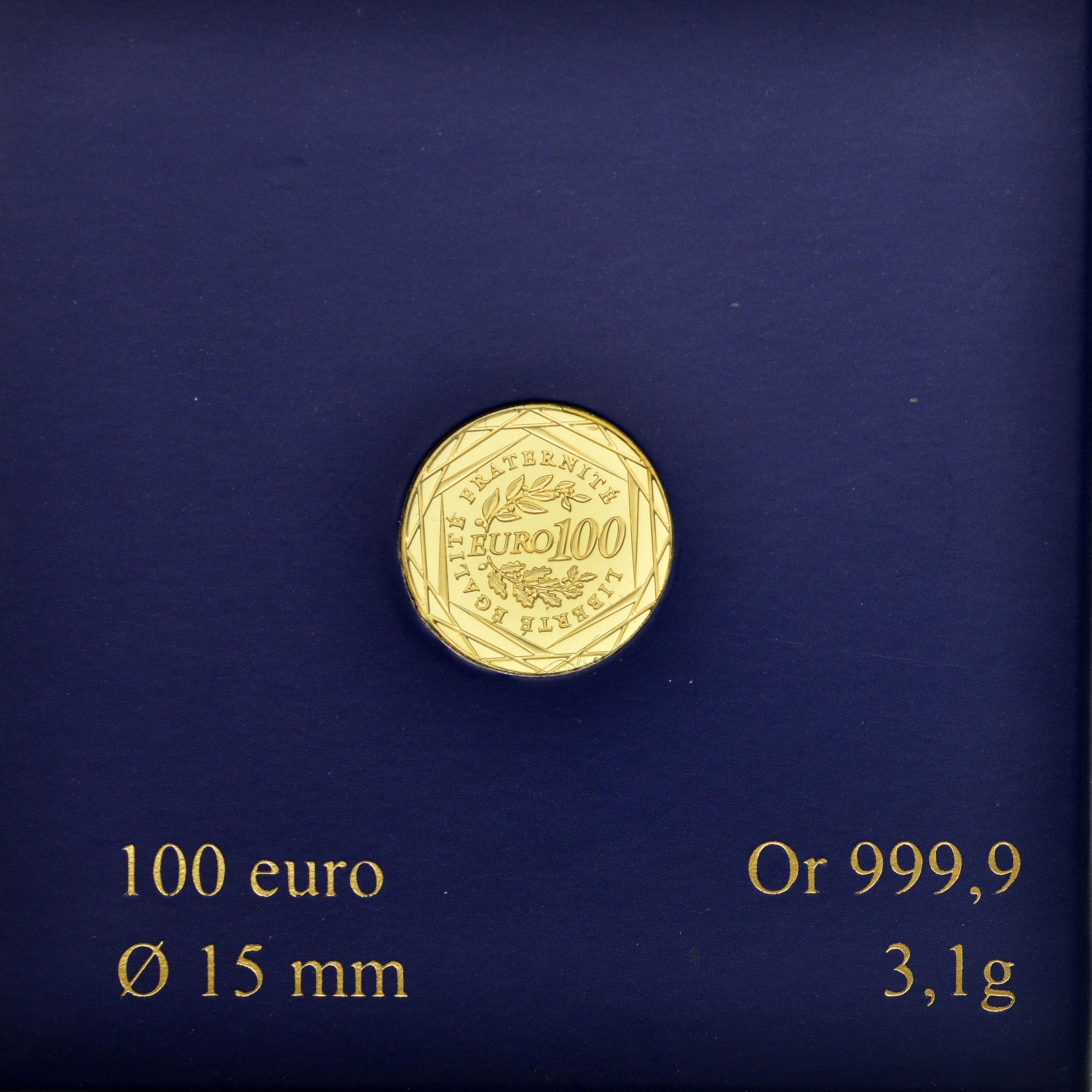 France, 100 Euro, 2010, MS(65-70), Gold, Gadoury:EU401, KM:1536