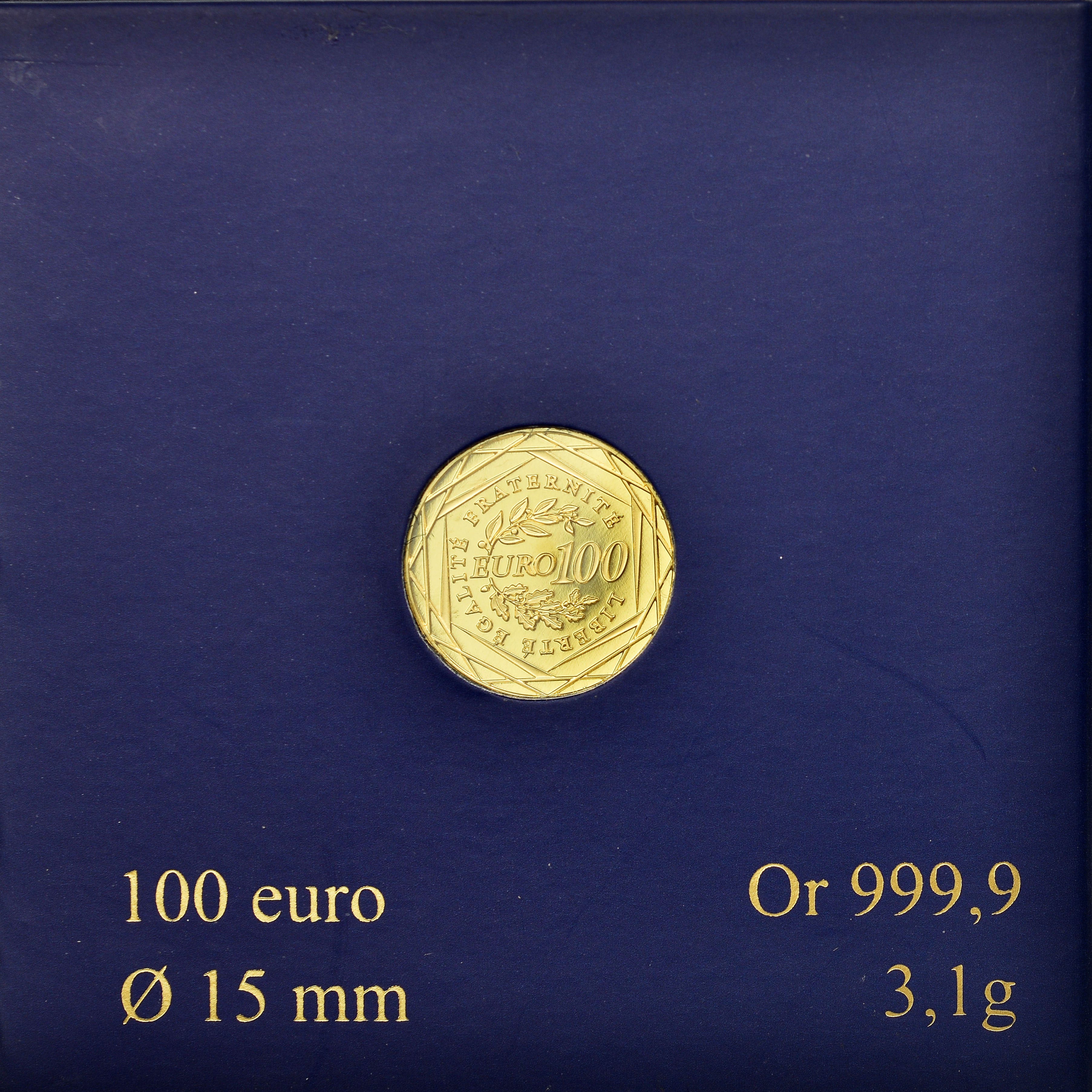 France, 100 Euro, 2010, MS(65-70), Gold, Gadoury:EU401, KM:1536