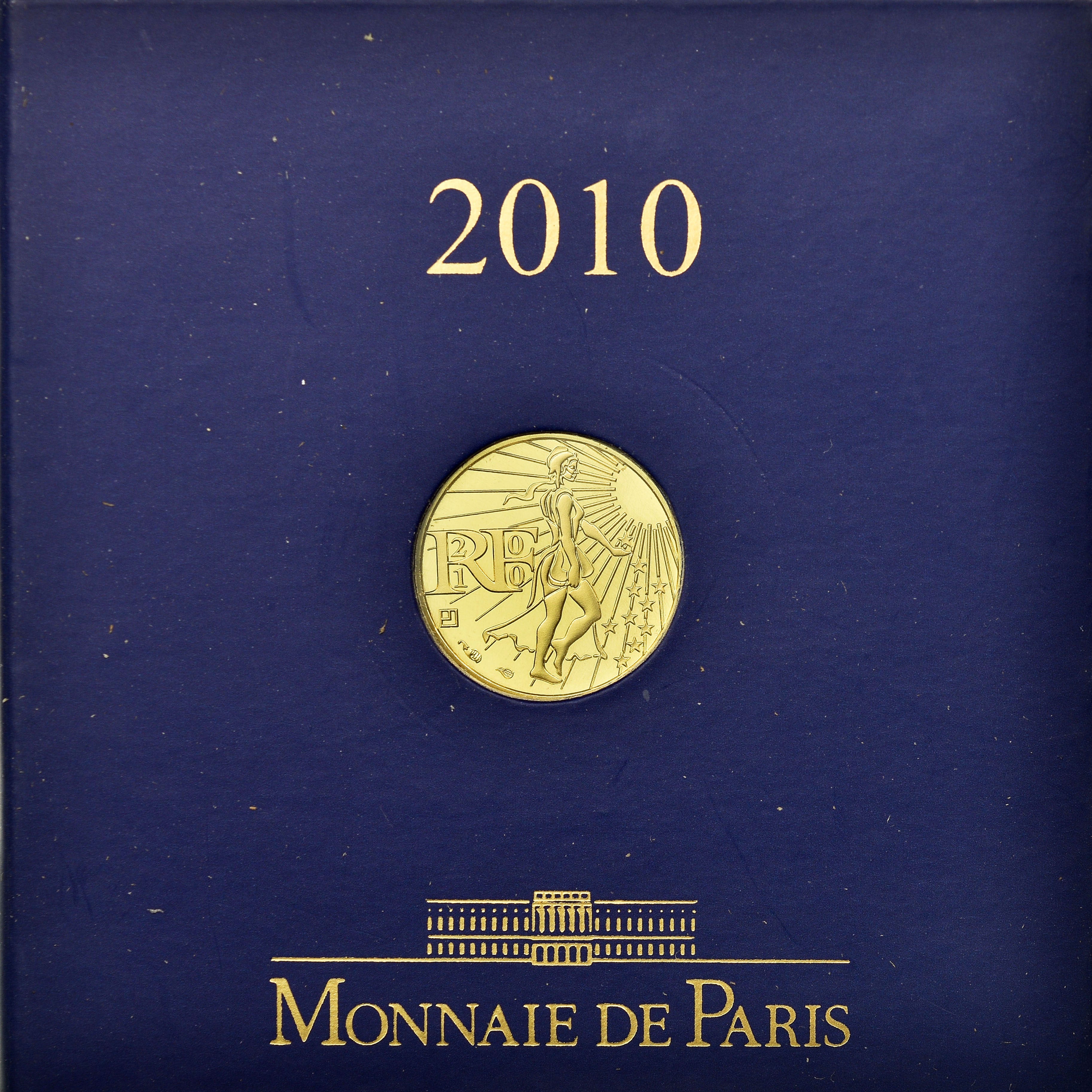 France, 100 Euro, 2010, MS(65-70), Gold, Gadoury:EU401, KM:1536