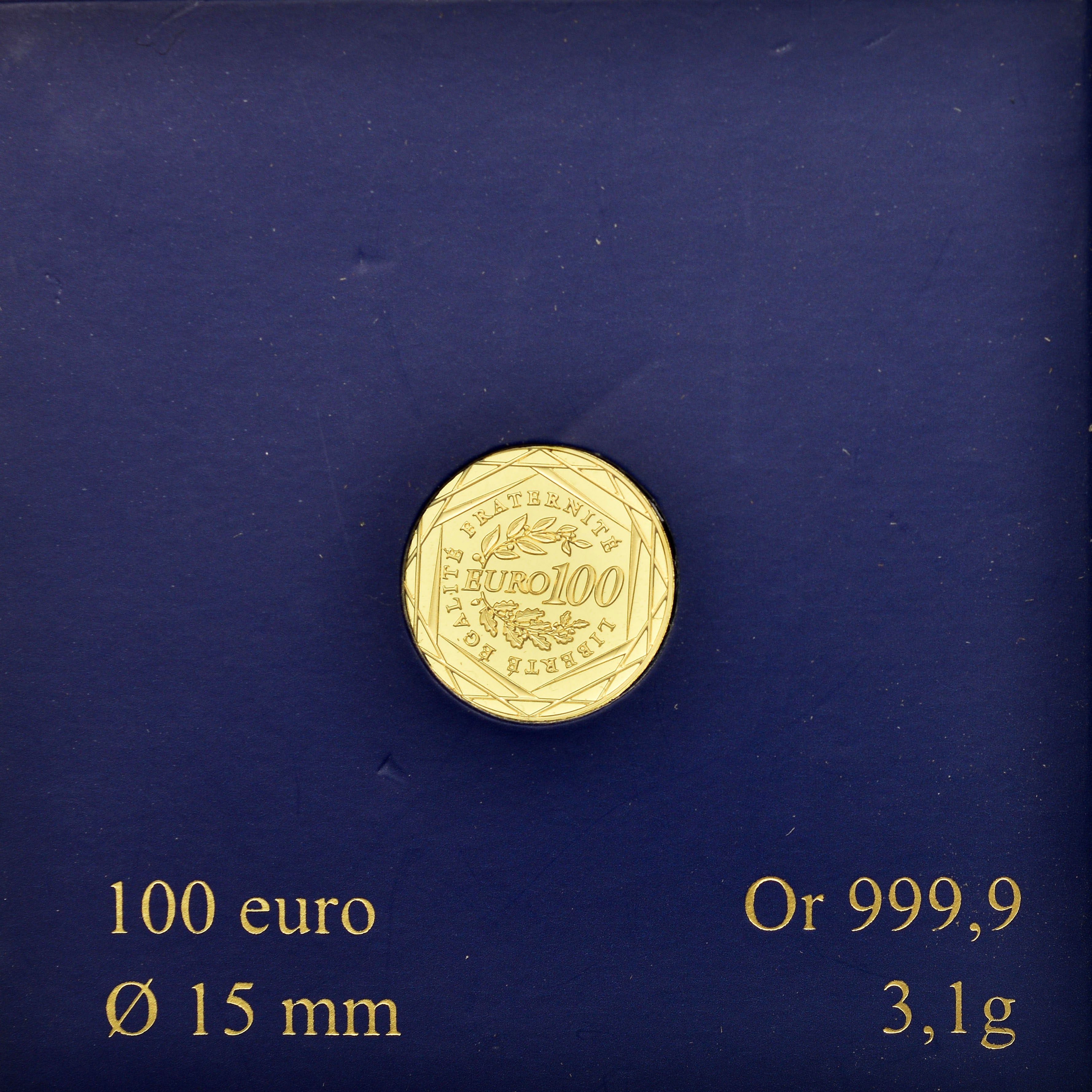 France, 100 Euro, 2010, MS(65-70), Gold, Gadoury:EU401, KM:1536
