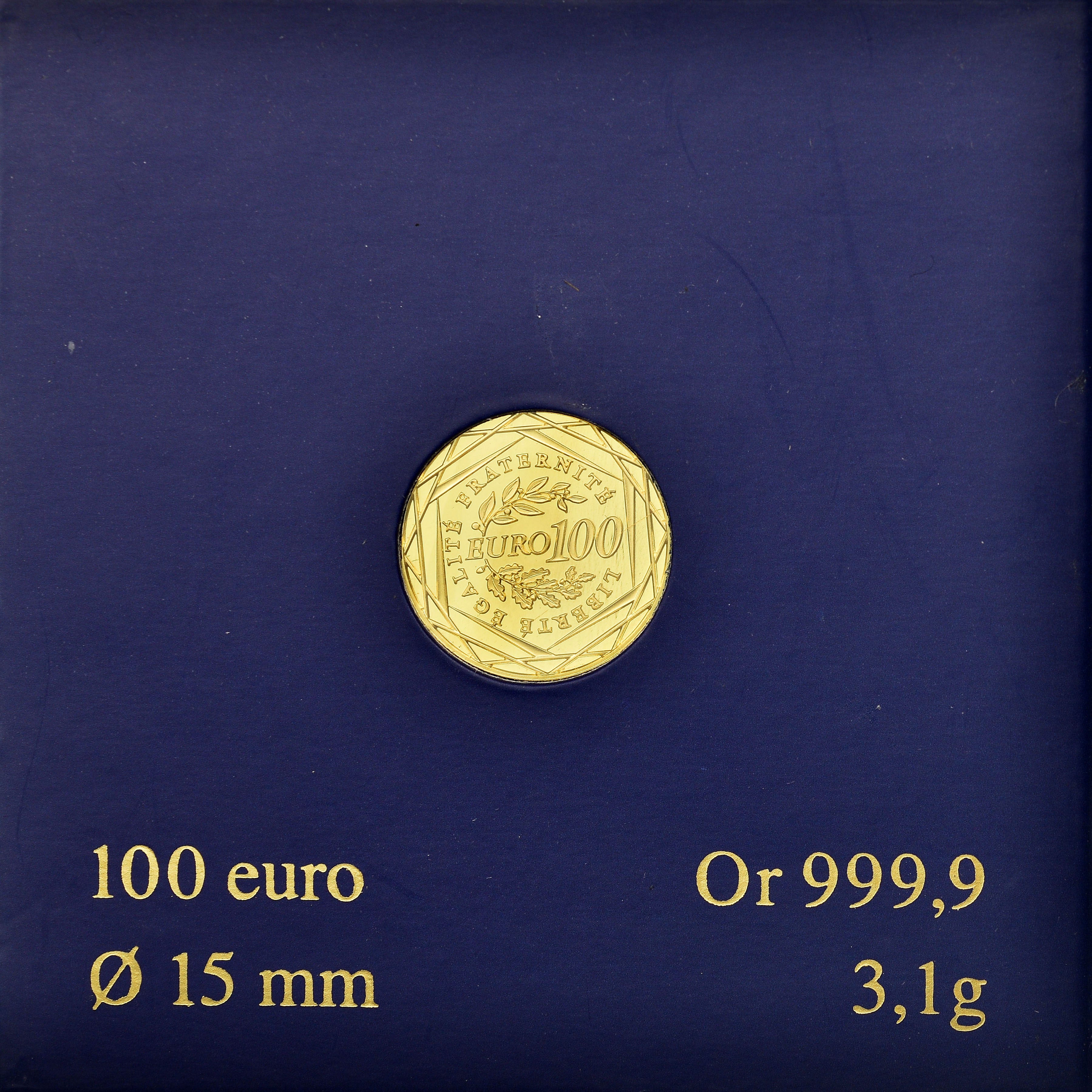 France, 100 Euro, 2009, MS(65-70), Gold, Gadoury:EU339, KM:1536