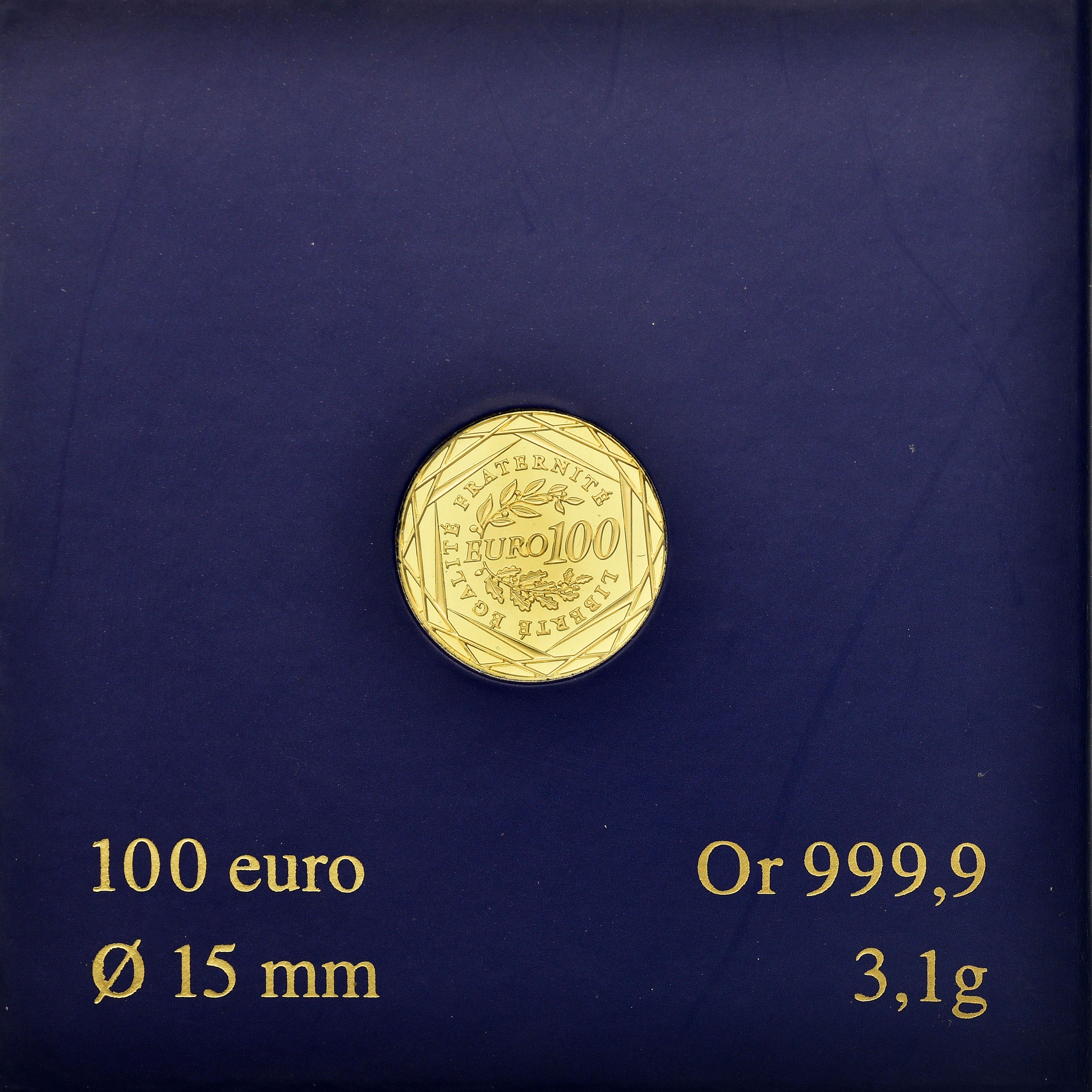 France, 100 Euro, 2009, MS(65-70), Gold, Gadoury:EU339, KM:1536