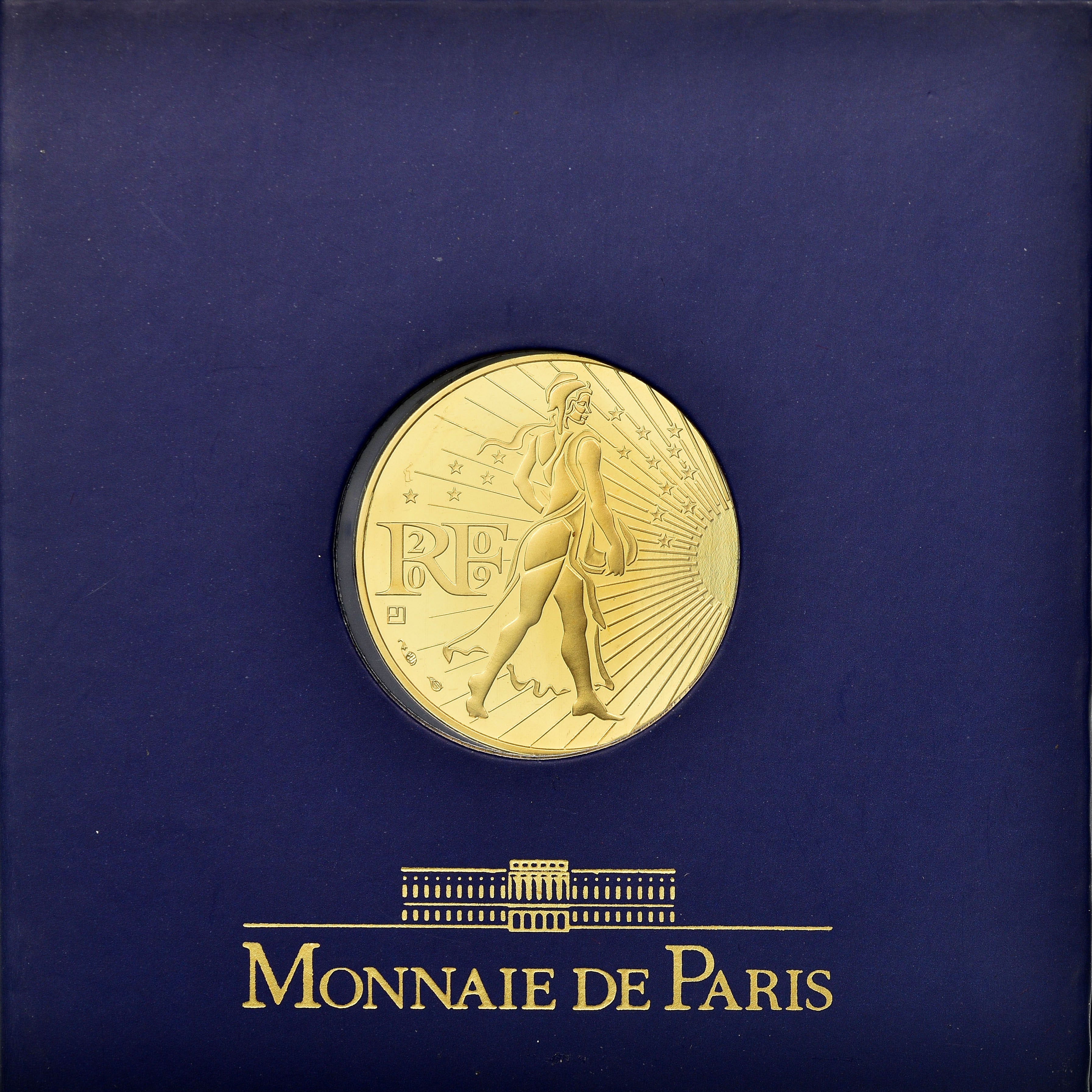 France, 250 Euro, 2009, MS(65-70), Gold, Gadoury:EU340, KM:1583