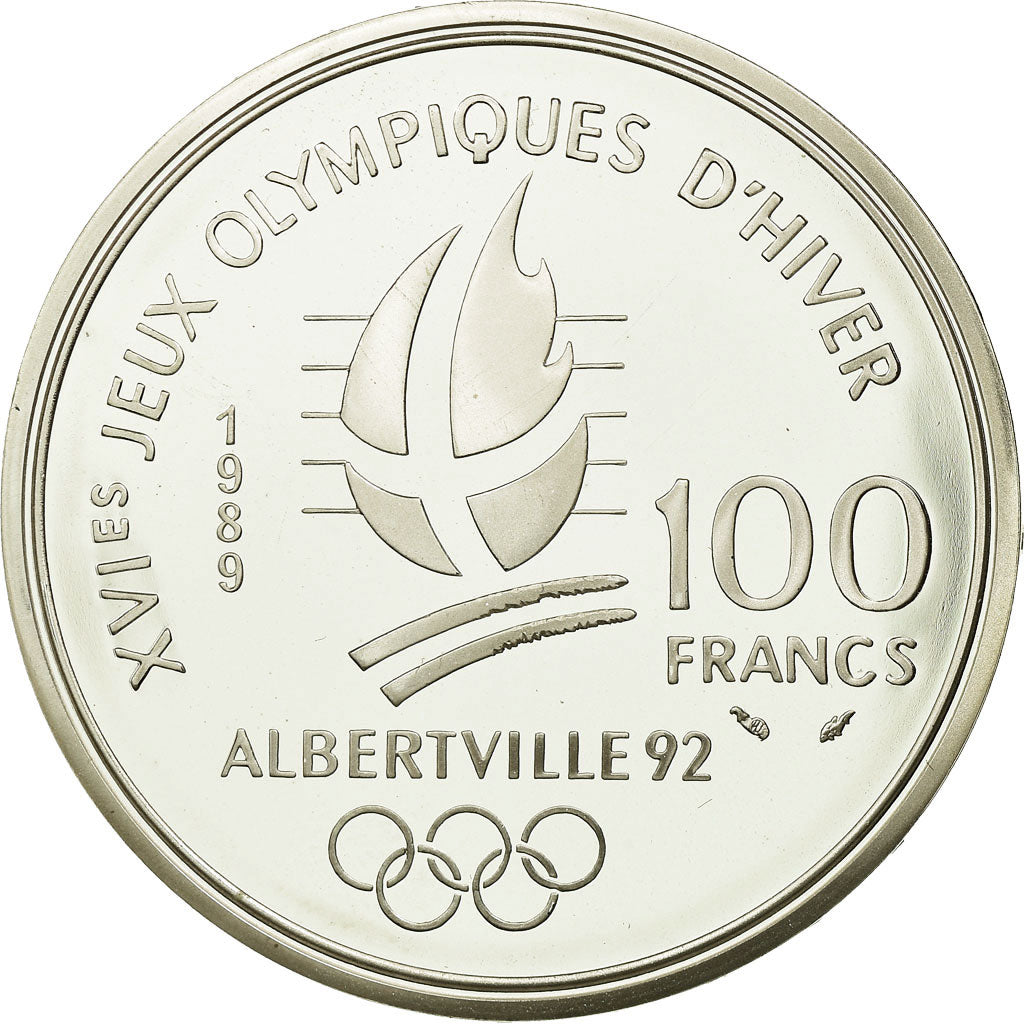 Moneda, Francia, 100 Francs, 1989, Paris, FDC, Plata, KM:972, Gadoury:C3