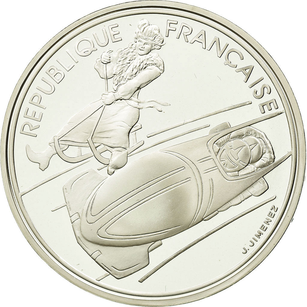 Moneta, Francja, 100 Francs, 1990, Paris, MS(65-70), Srebro, KM:981, Gadoury:C9