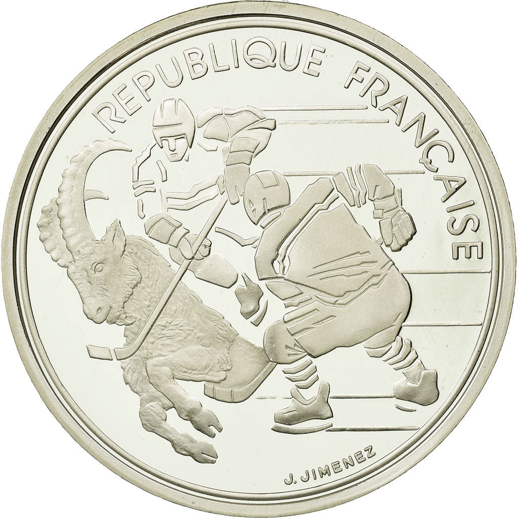 Moneta, Francja, 100 Francs, 1991, Paris, MS(65-70), Srebro, KM:993, Gadoury:C16