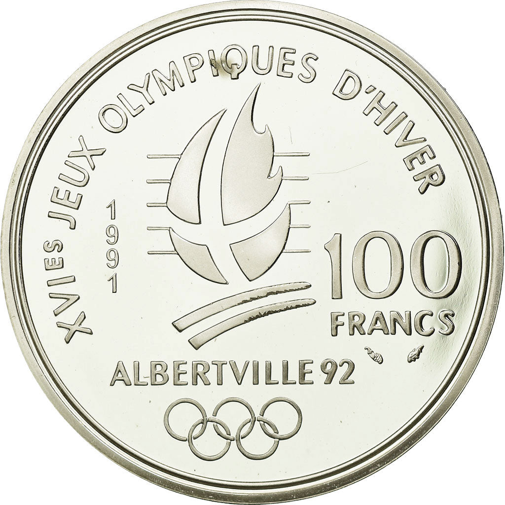 Moneda, Francia, 100 Francs, 1991, Paris, FDC, Plata, KM:994, Gadoury:C18