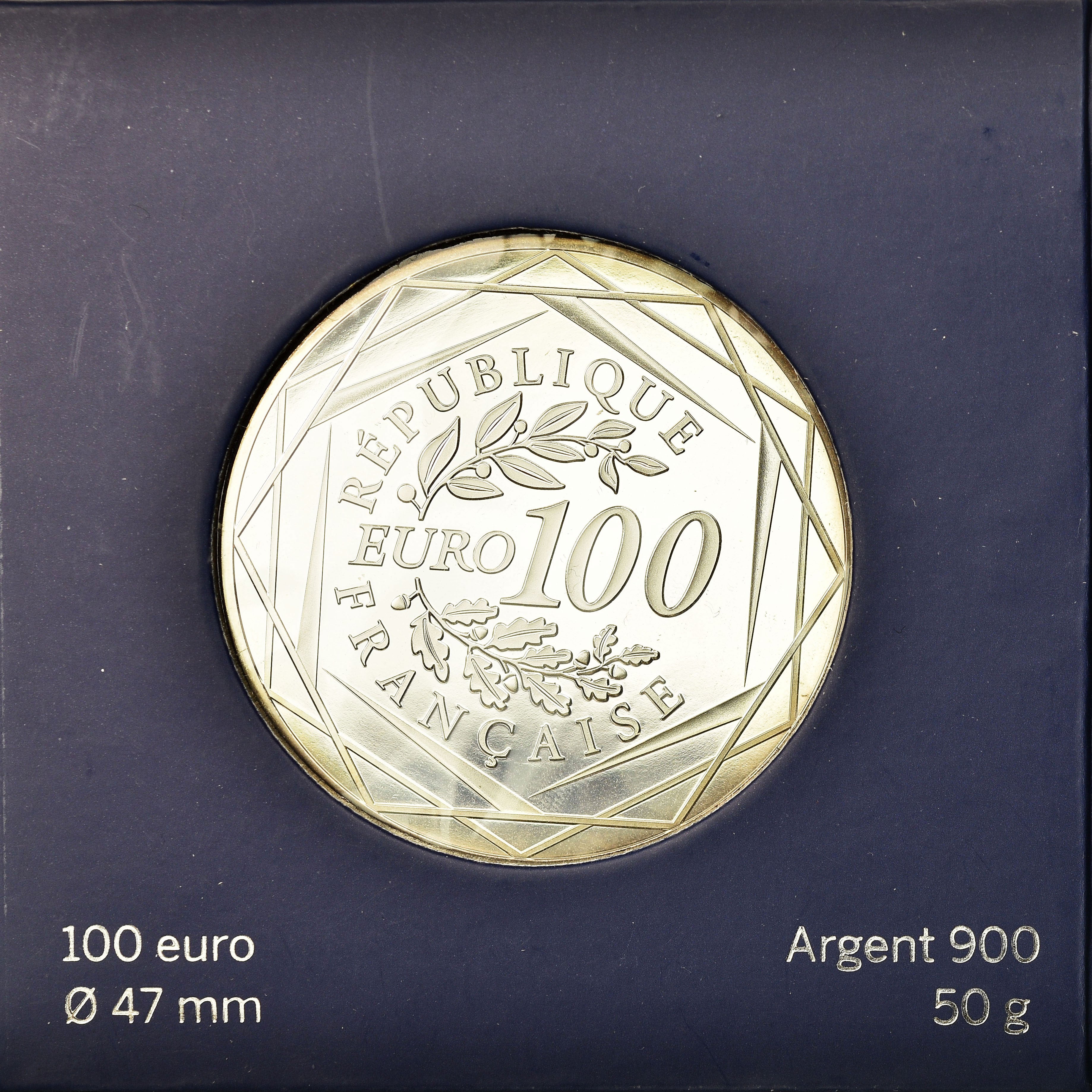 France, 100 Euro, 2015, MS(65-70), Silver, Gadoury:EU729