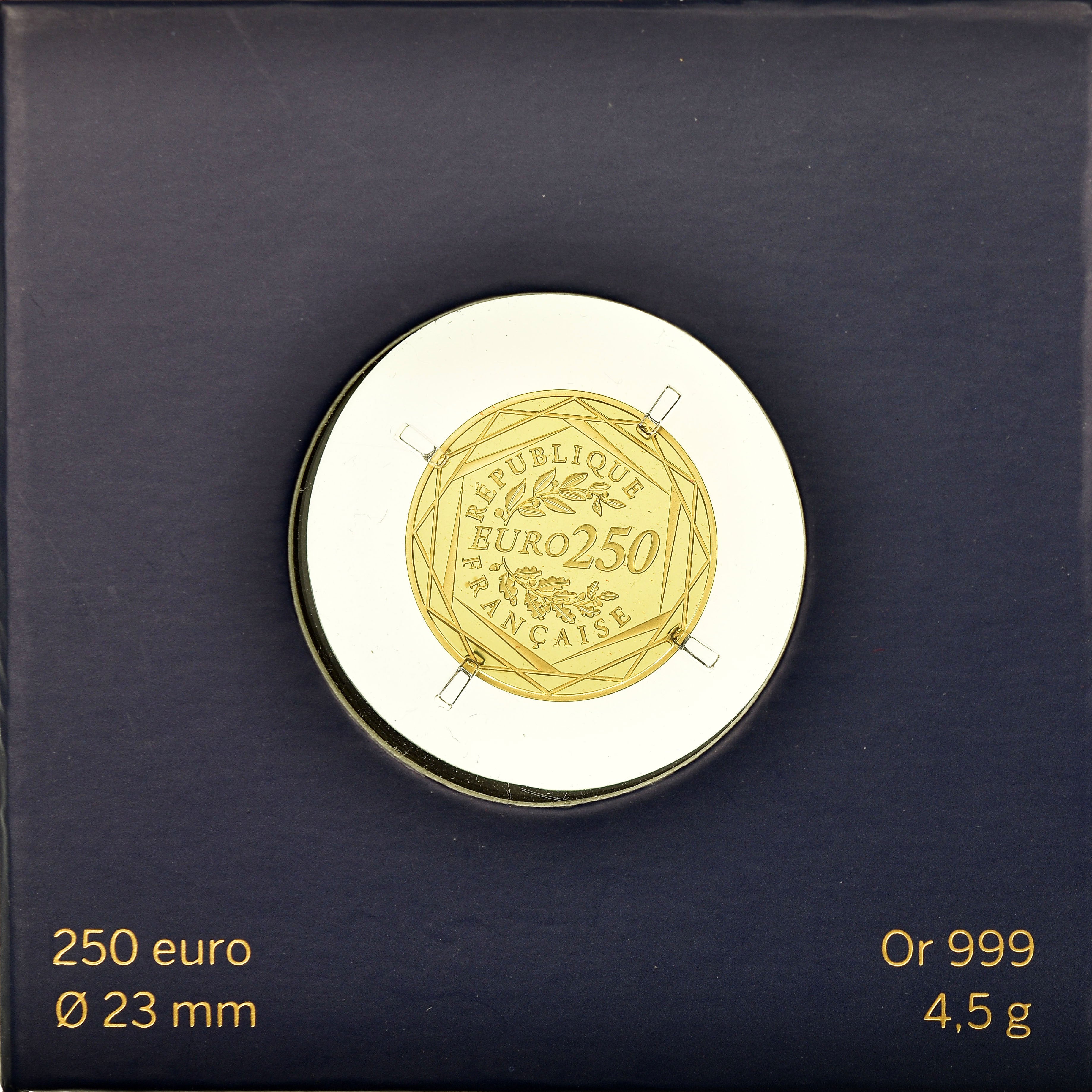 France, 250 Euro, 2015, FDC, Or, Gadoury:EU659