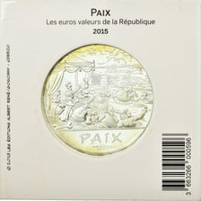 France, 50 Euro, Astérix, Paix, 2015, MS(65-70), Silver