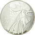 France, 10 Euro, Coq, 2014, AU(55-58), Silver