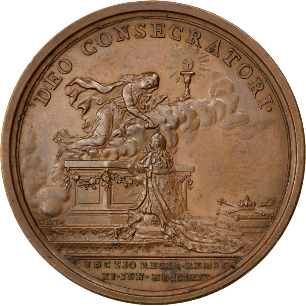 FRANCE, Louis XVI, Medal, AU(55-58), Bronze, 37, 22.70