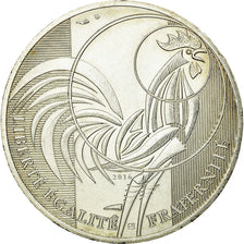 France, 10 Euro, Coq, 2016, EF(40-45), Silver
