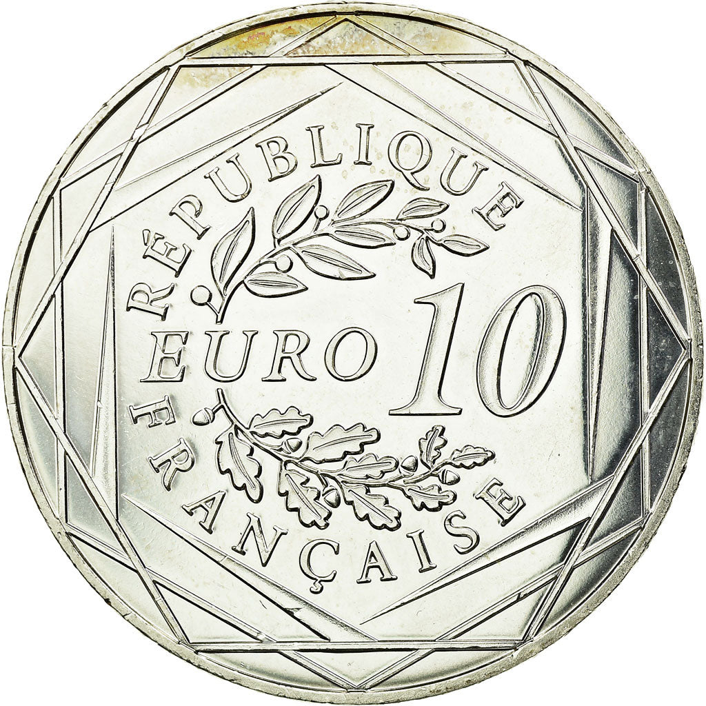 France, 10 Euro, 2015, EF(40-45), Silver