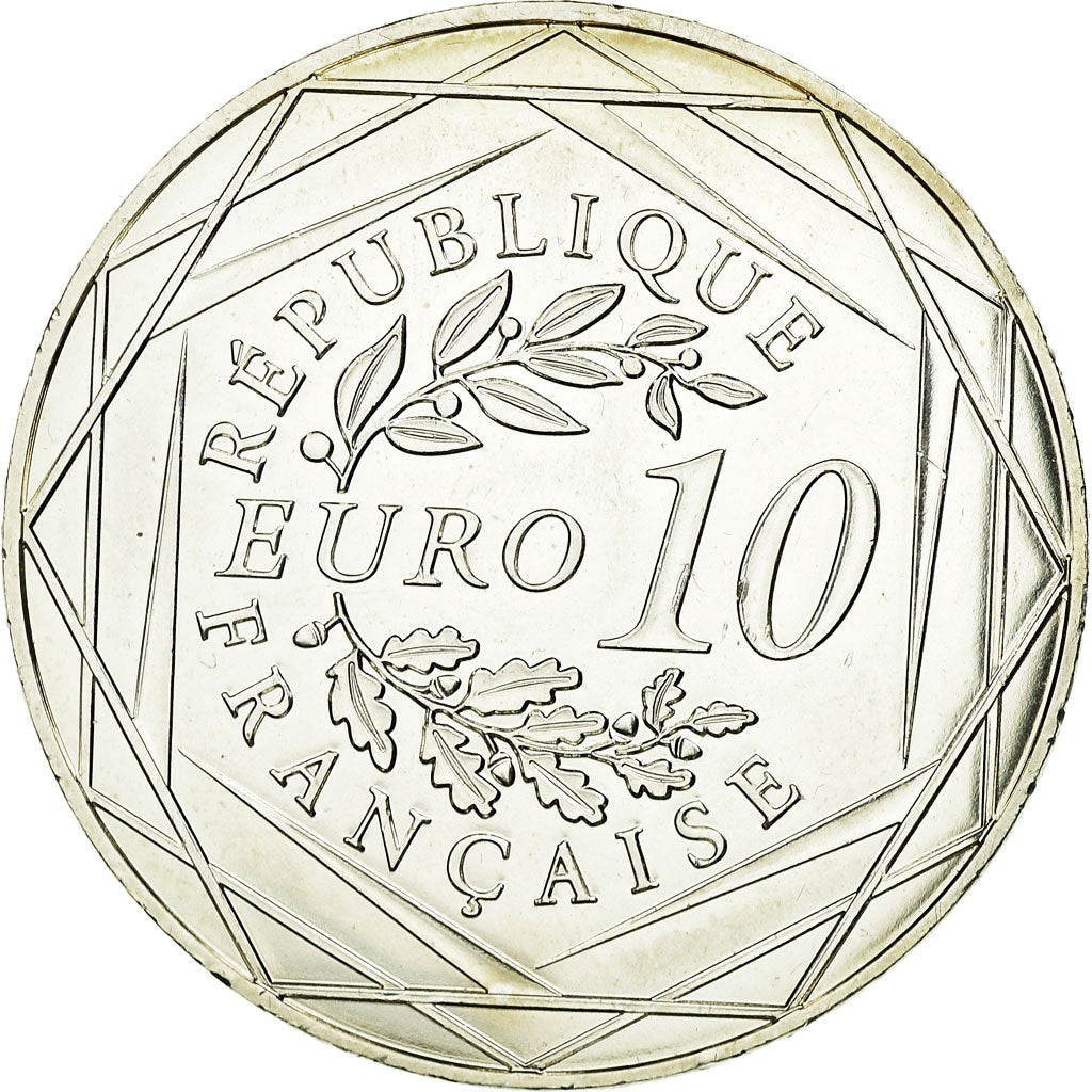 France, 10 Euro, 2018, AU(50-53), Silver