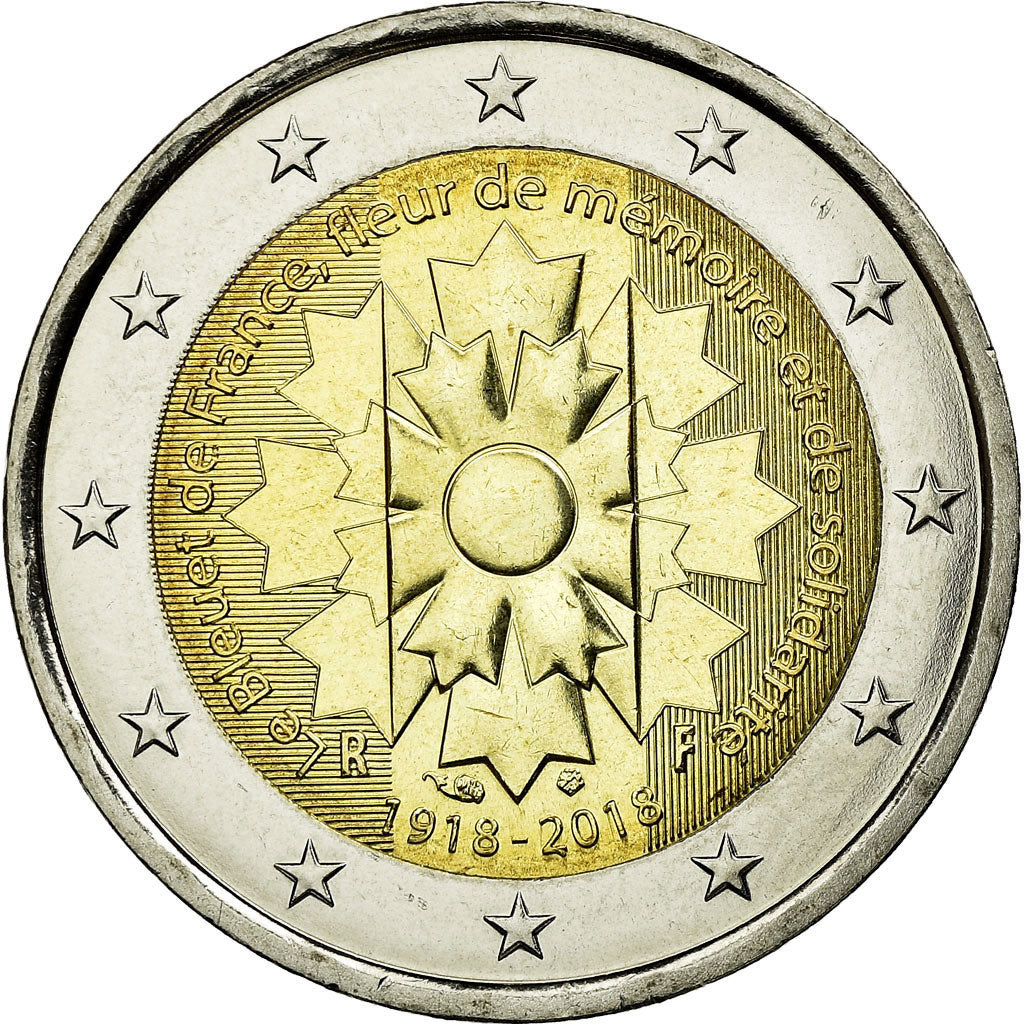 França, 2 Euro, 2018, MS(60-62), Bimetálico