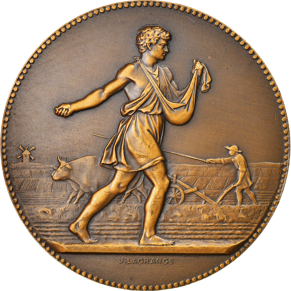 France, Medal, Associations Agricoles, République française, Lagrange