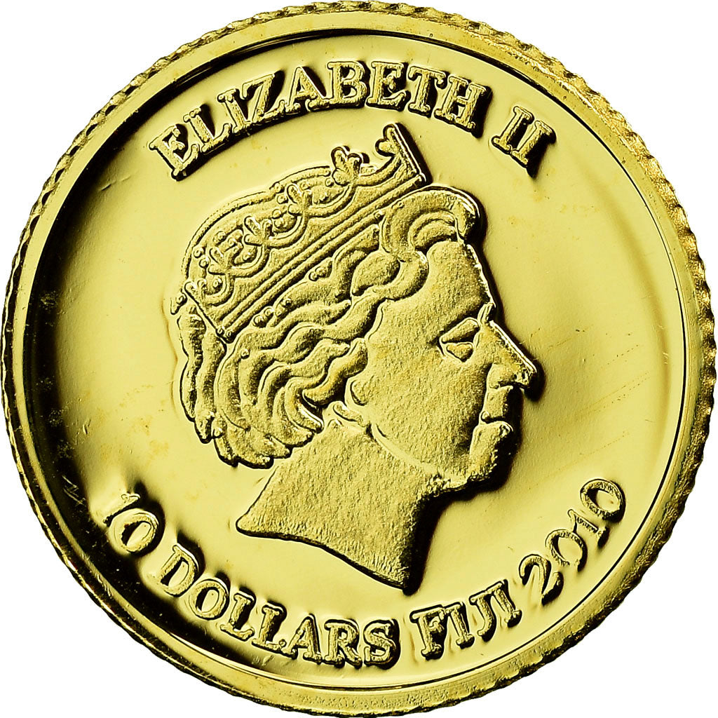 Coin, Fiji, 10 Dollars, 2010, Toutänkhamon, MS(65-70), Gold