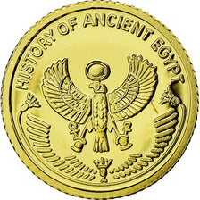 Coin, Fiji, 10 Dollars, 2010, Dieu Egyptien, MS(65-70), Gold