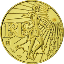 França, 100 Euro, 2008, MS(65-70), Dourado, Gadoury:EU289, KM:1536