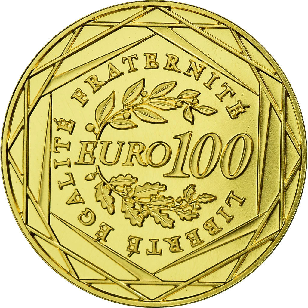 Francia, 100 Euro, 2008, FDC, Oro, Gadoury:EU289, KM:1536