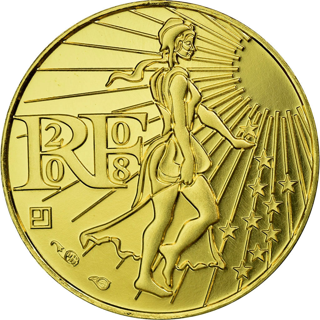 Francia, 100 Euro, Semeuse, 2008, FDC, Oro, Gadoury:EU289, KM:1536