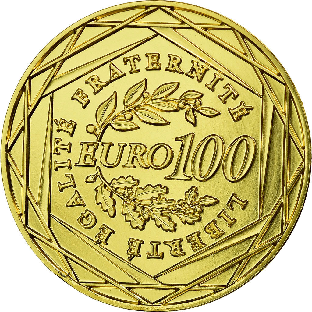 Francia, 100 Euro, Semeuse, 2008, FDC, Oro, Gadoury:EU289, KM:1536