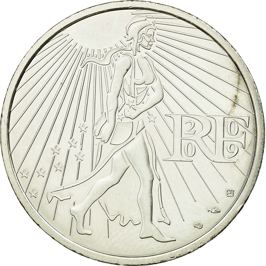 France, 25 Euro, 2009, EF(40-45), Silver, Gadoury:EU338, KM:1581