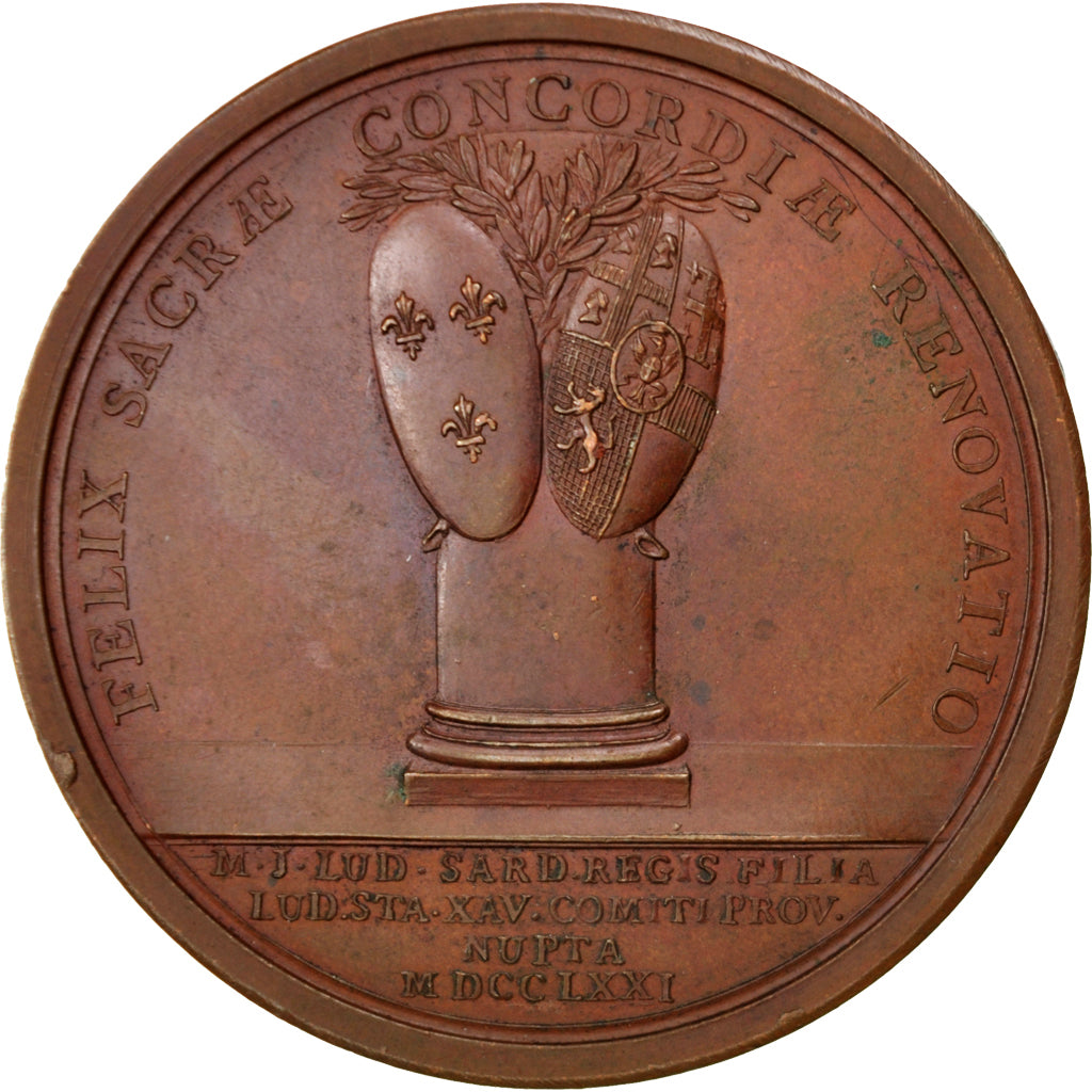 Louis XV, Mariage de Louis Stanislas et de Marie-Josèphe de Sardaigne, Médaille