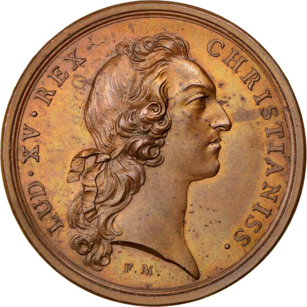Frankrijk, Medal, Louis XV, Politics, Society, War, PR, Zilver, Divo:124
