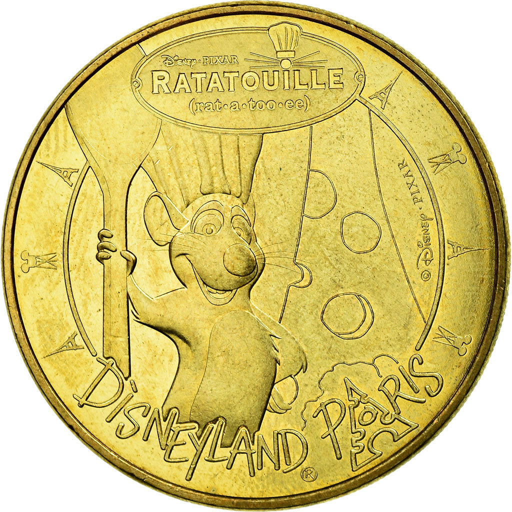 France, Token, Touristic token, Disneyland n°35 - Ratatouille, 2015, MDP