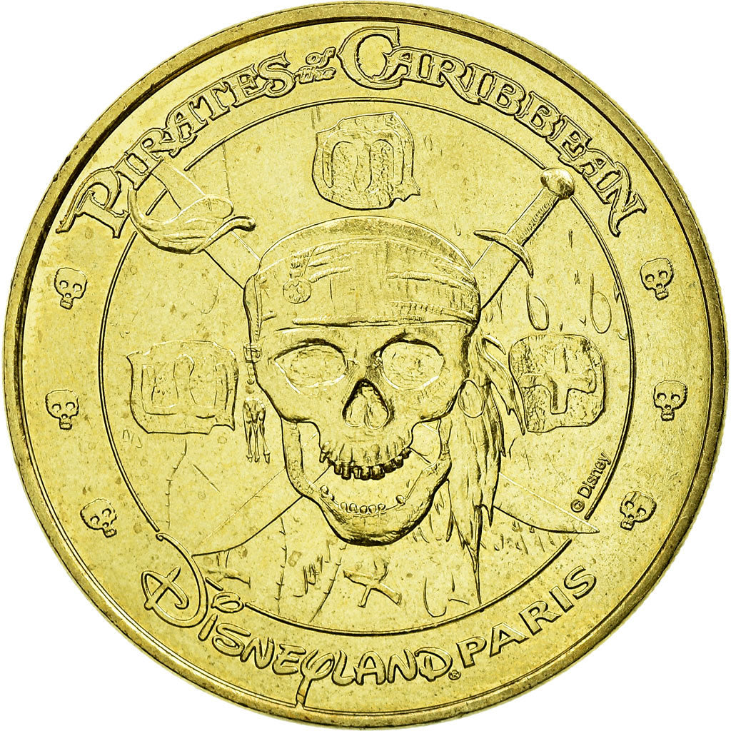 Francia, Token, Touristic token, Disneyland n°27 - Pirates of the Caribbean