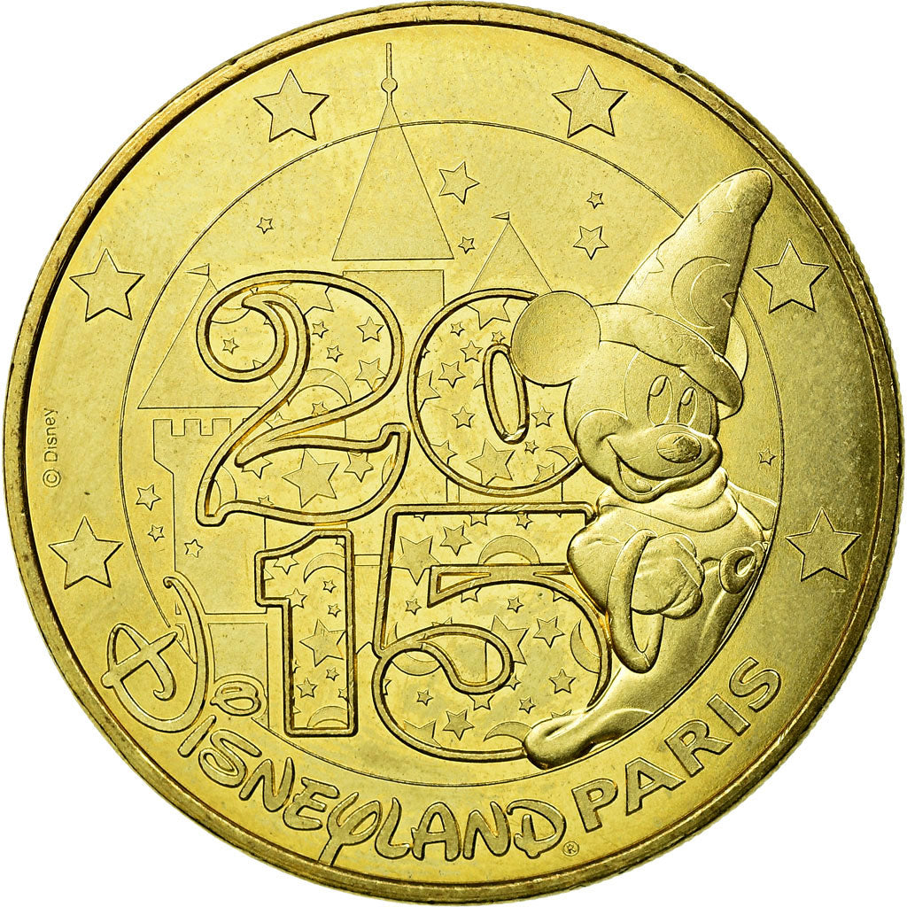 France, Token, Touristic token, Disneyland n°36 - Mickey 2015, 2015, MDP