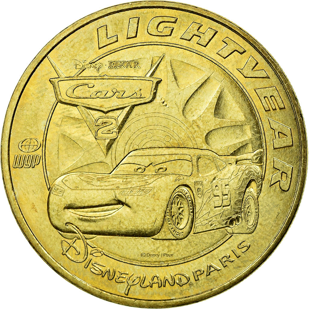 Francja, Token, Żeton turystyczny, Disneyland n°28 - Lightyear Cars 2, 2012