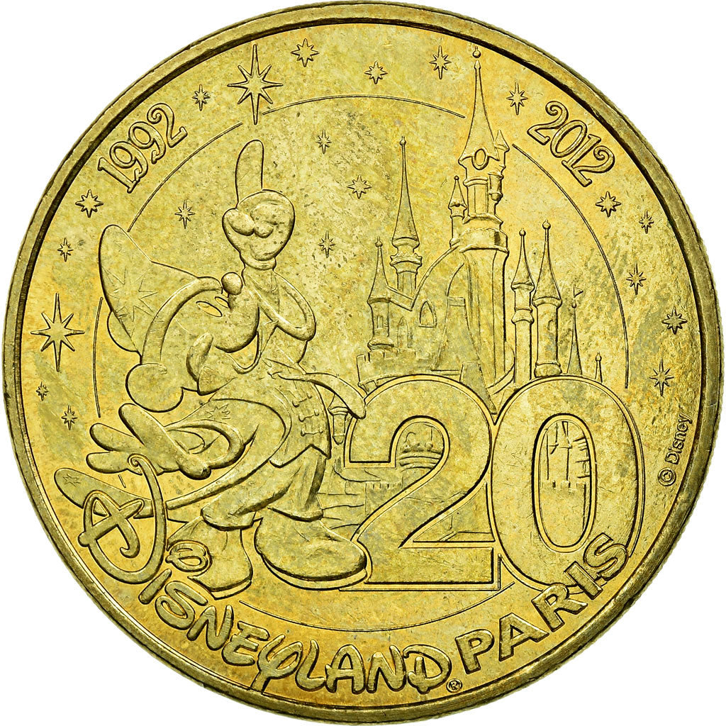 France, Token, Touristic token, Disneyland n°30 - 20 ans, 2012, MDP, AU(55-58)
