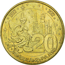 France, Token, Touristic token, Disneyland n°30 - 20 ans, 2012, MDP, AU(55-58)