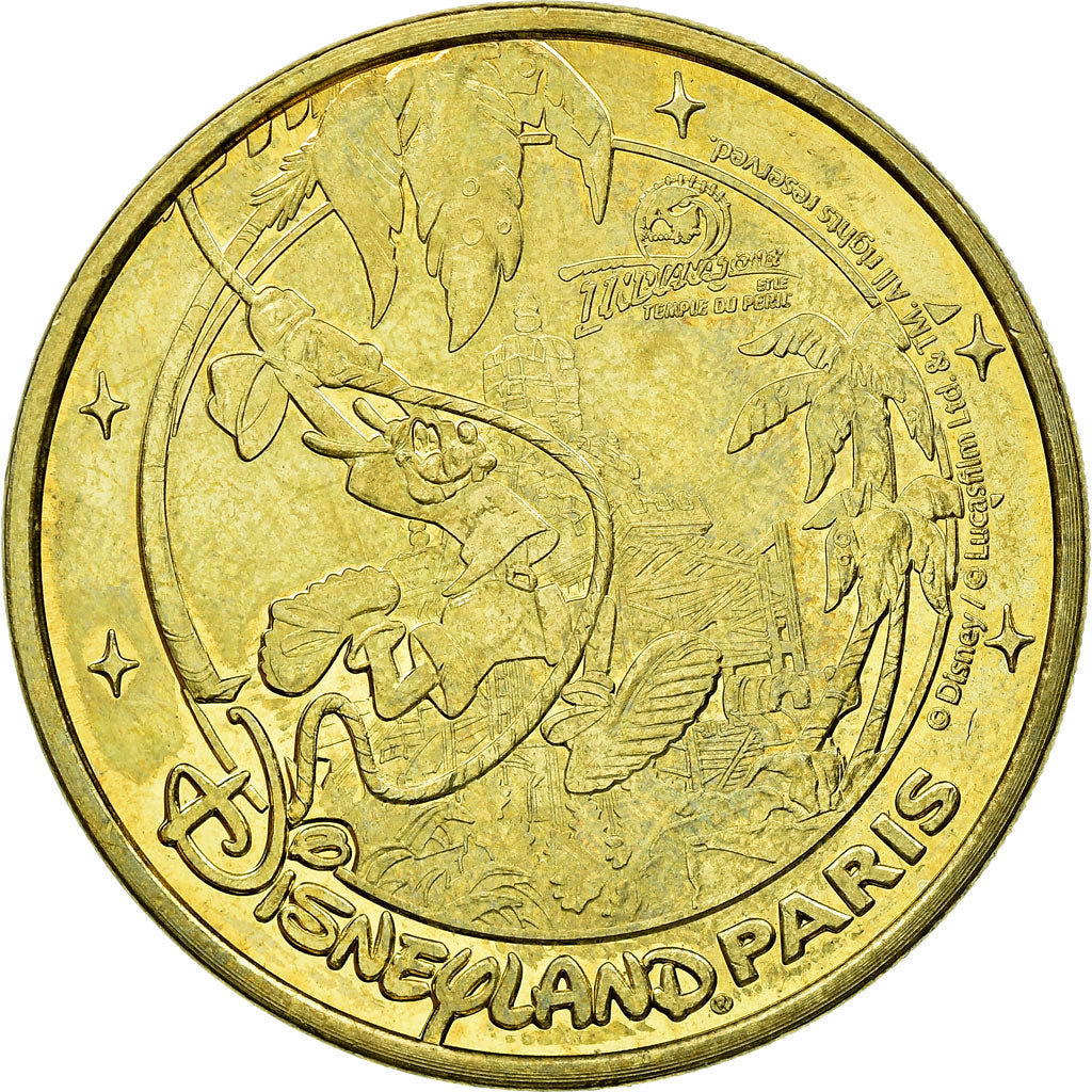 Francia, Token, Touristic token, Disneyland n°20 - Goofy Indiana Jones, 2011
