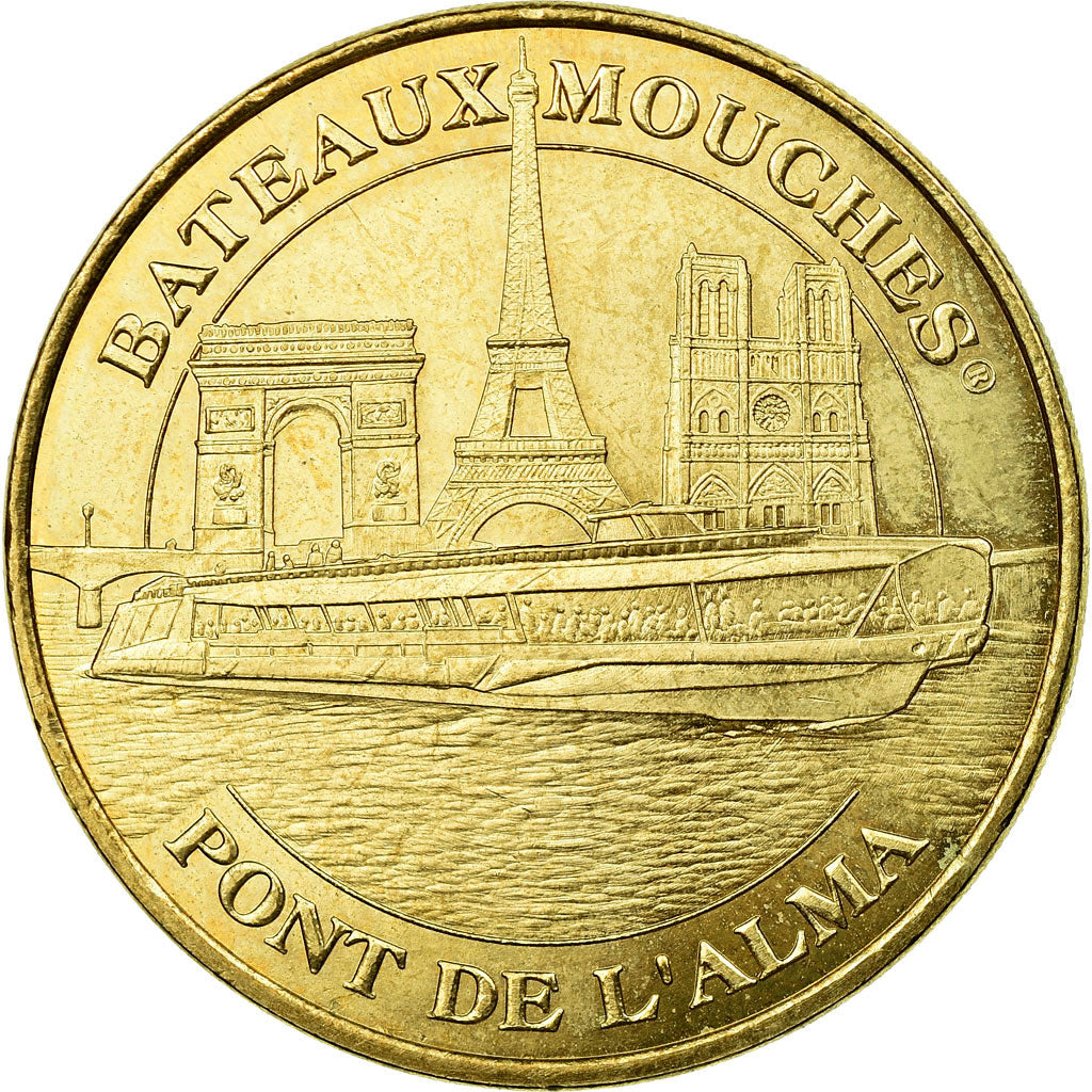 France, Token, Touristic token, Paris - Bateaux mouches Pont de l'Alma, 2010