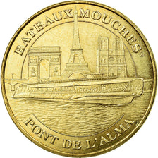 France, Token, Touristic token, Paris - Bateaux mouches Pont de l'Alma, 2010