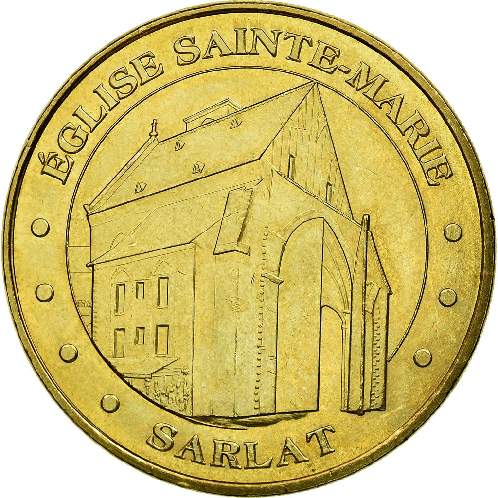 Francja, Token, Żeton turystyczny, 24/ Eglise Sainte-Marie - Sarlat, 2011, MDP