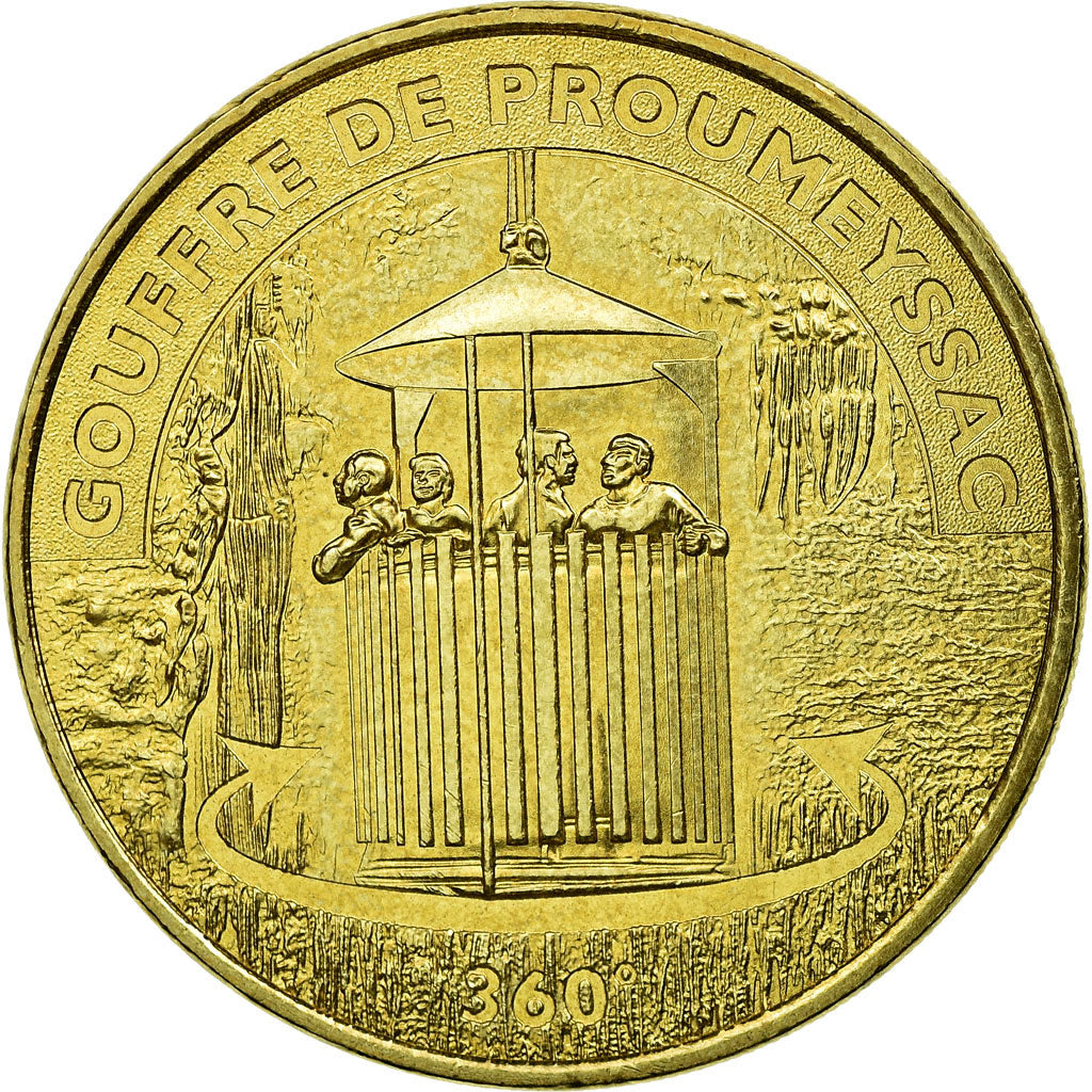 Francia, Token, Touristic token, Audrix - Gouffre de Proumeyssac n°6, 2012