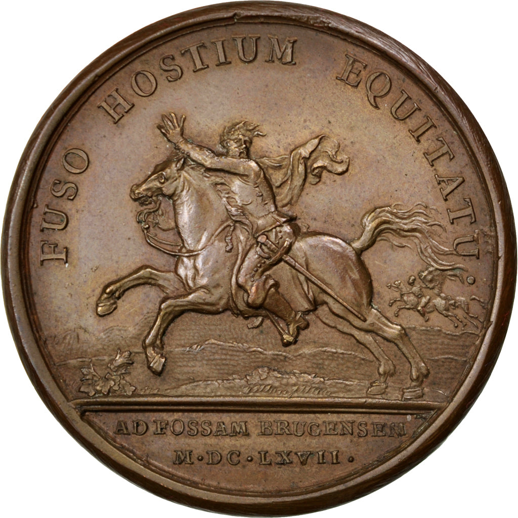 FRANCE, Politics, Society, War, Louis XIV, Medal, AU(55-58), Mauger, Bronze,...