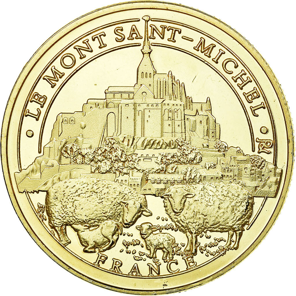 France, Token, Touristic token, le Mont-Saint-Michel, AU(55-58), Cupro-nickel